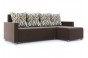 Челси (30) угловой диван-кровать коричневый/подушки ромб коричневый