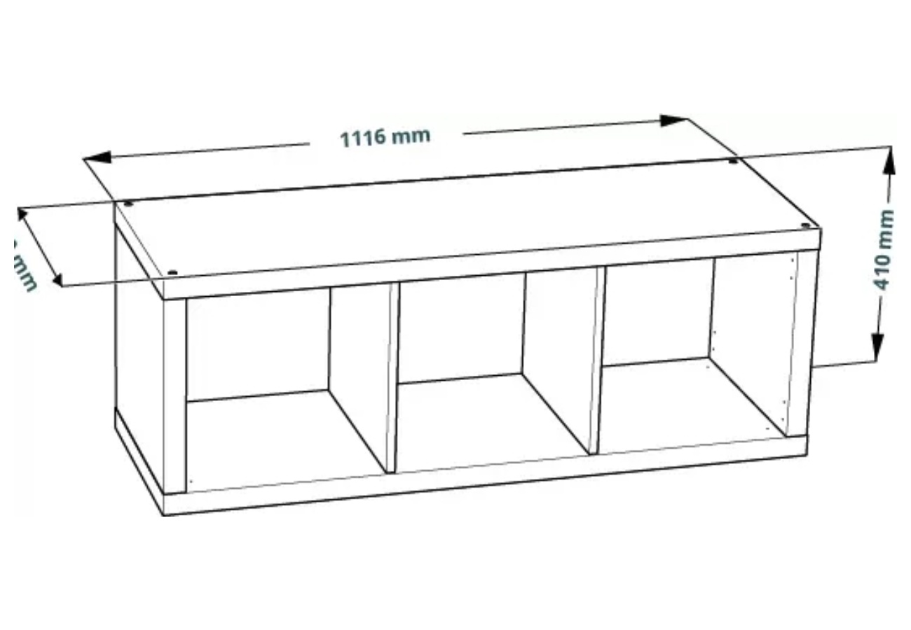 Фора 3 стеллаж 112х42х38, белый