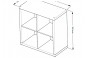 Фора 4 стеллаж 77х77х38, белый