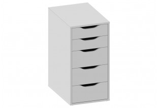 Ингар 5 комод 36x71x53, белый
