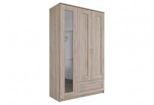 2.02.01.480.3 СИРИУС шкаф 3 двери и 1 ящик 117х59х220 сонома 