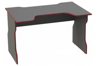 ВАРДИГ K1 cтол компьютерный 120x75x82, антрацит/красный