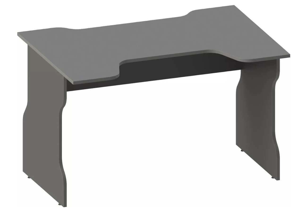 ВАРДИГ K1 стол компьютерный 120x75x82, антрацит/серебристый