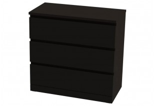 Варма 3 комод 80х78х40 шпон ясень, черный