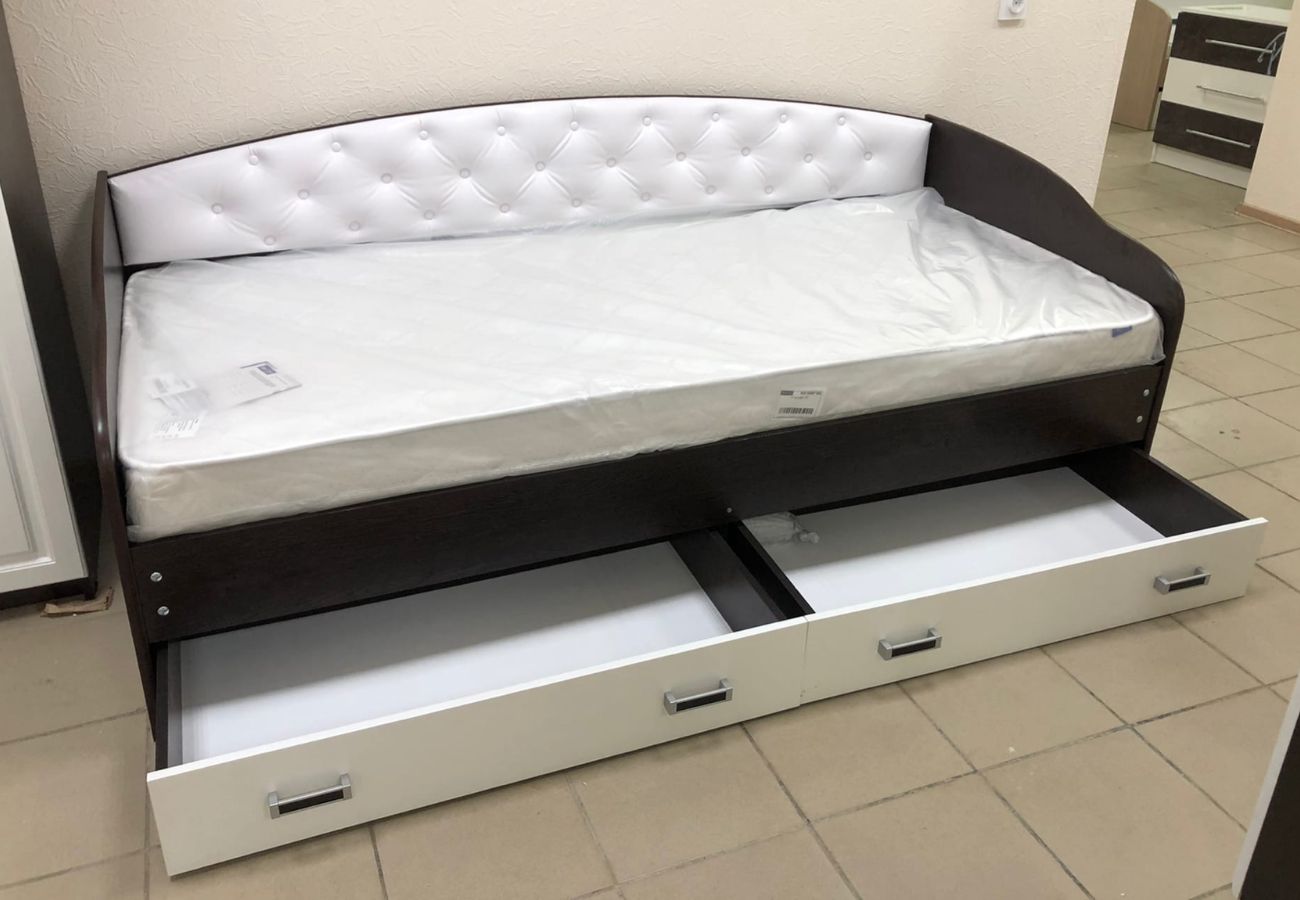 Кровать односпальная Софа 8 венге, белый