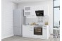 Кухонный гарнитур Флэт Плюс-01 White In 2S, Белый 180 см