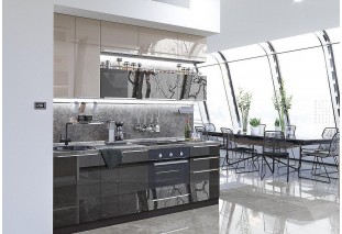 Кухонный гарнитур Фьюжн-01 Gallant/Anthracite, Венге 230 см
