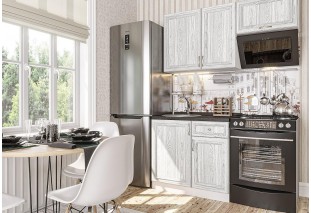 Кухонный гарнитур Шале-04 White Dreamline, Белый 150 см