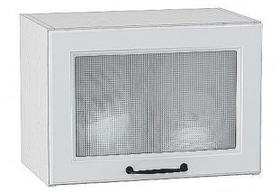 Шкаф верхний горизонтальный остекленный Ницца Blanco / Белый 50 х 31,8 х 35,8 см