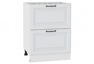 Шкаф нижний с 2-мя ящиками Ницца Blanco / Белый 60 х 47,8 х 81,6 см
