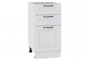 Шкаф нижний с 3-мя ящиками Ницца Blanco / Белый 40 х 47,8 х 81,6 см