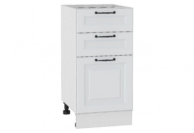 Шкаф нижний с 3-мя ящиками Ницца Blanco / Белый 40 х 47,8 х 81,6 см