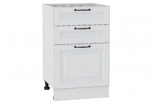 Шкаф нижний с 3-мя ящиками Ницца Blanco / Белый 50 х 47,8 х 81,6 см