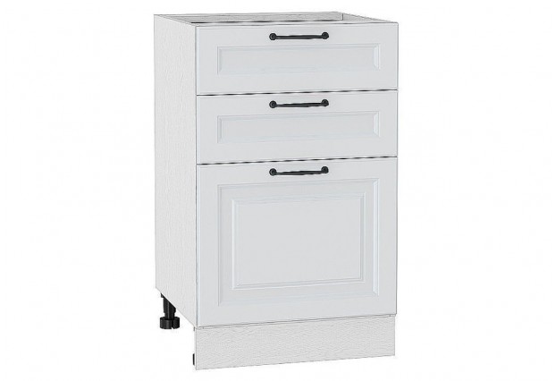 Шкаф нижний с 3-мя ящиками Ницца Blanco / Белый 50 х 47,8 х 81,6 см