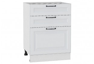 Шкаф нижний с 3-мя ящиками Ницца Blanco / Белый 60 х 48 х 81,6 см