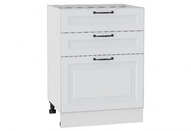 Шкаф нижний с 3-мя ящиками Ницца Blanco / Белый 60 х 48 х 81,6 см