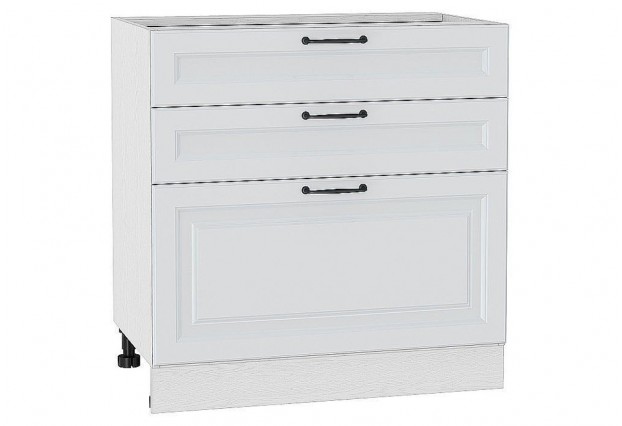 Шкаф нижний с 3-мя ящиками Ницца Blanco / Белый 80 х 47,8 х 81,6 см