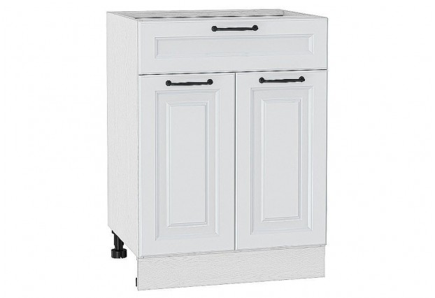 Шкаф нижний с 2-мя дверцами и ящиком Ницца Blanco / Белый 60 х 47,8 х 81,6 см