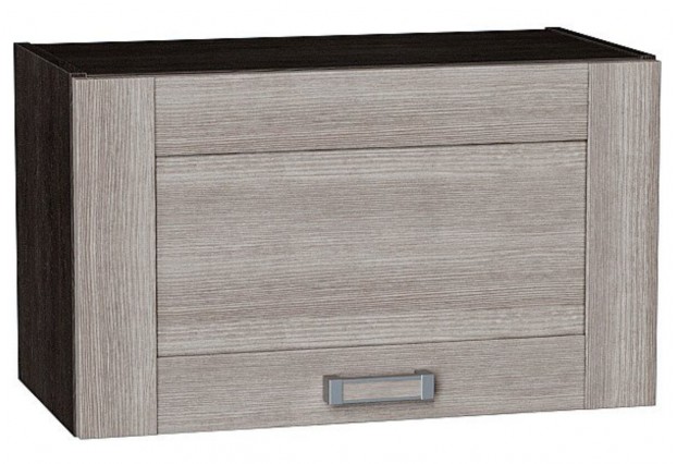 Шкаф верхний горизонтальный Лофт Cappuccino Veralinga / Graphite 60 х 32 х 35,8 см