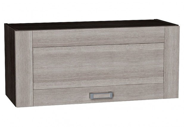Шкаф верхний горизонтальный Лофт Cappuccino Veralinga / Graphite 80 х 32 х 35,8 см