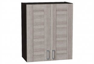 Шкаф верхний с 2-мя дверцами Лофт Cappuccino Veralinga / Graphite 60 х 32 х 71,6 см
