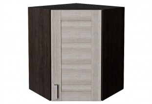 Шкаф верхний угловой Лофт Cappuccino Veralinga / Graphite 60 х 60 х 71,6 см