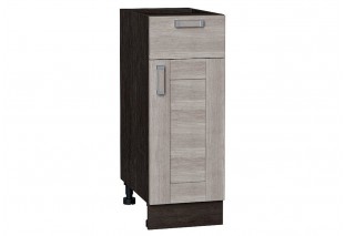Шкаф нижний с 1-ой дверцей и ящиком Лофт Cappuccino Veralinga / Graphite 30 х 48 х 81,6 см
