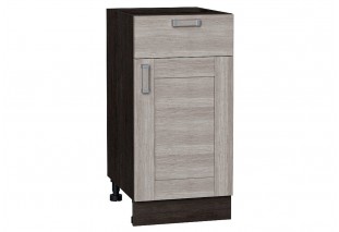 Шкаф нижний с 1-ой дверцей и ящиком Лофт Cappuccino Veralinga / Graphite 40 х 47,8 х 81,6 см