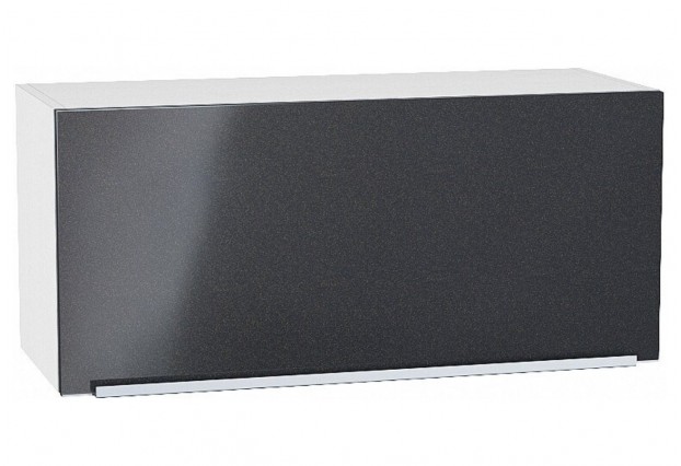 Шкаф верхний горизонтальный Фьюжн Anthracite / Белый 80 х 32 х 35,8 см