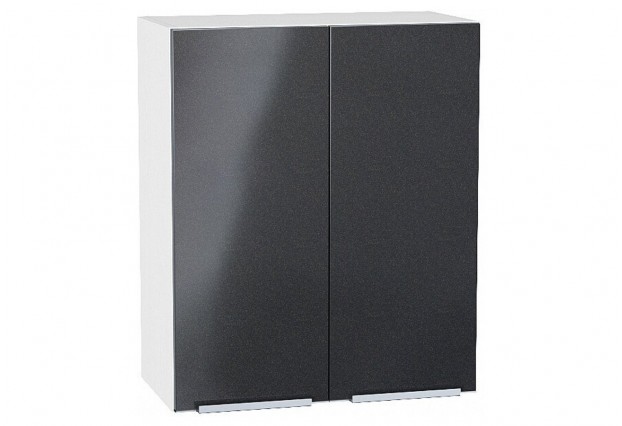 Шкаф верхний с 2-мя дверцами Фьюжн Anthracite / Белый 60 х 32 х 71,6 см