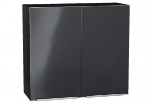 Шкаф верхний с 2-мя дверцами Фьюжн Anthracite / Graphite 80 х 32 х 71,6 см