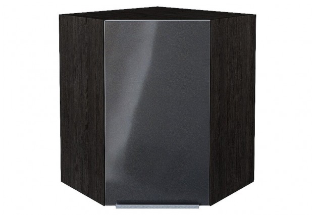Шкаф верхний угловой Фьюжн Anthracite / Graphite 60 х 60 х 71,6 см