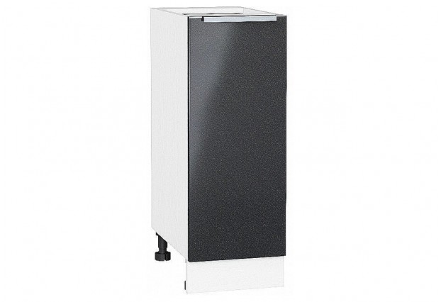 Шкаф нижний с 1-ой дверцей Фьюжн Anthracite / Белый 30 х 48 х 81,6 см