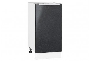 Шкаф нижний с 1-ой дверцей Фьюжн Anthracite / Белый 40 х 48 х 81,6 см
