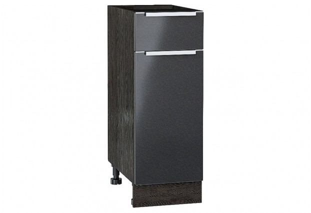 Шкаф нижний с 1-ой дверцей и ящиком Фьюжн Anthracite / Graphite 30 х 48 х 81,6 см