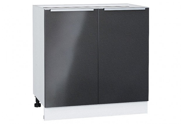 Шкаф нижний с 2-мя дверцами Фьюжн Anthracite / Белый 80 х 48 х 81,6 см