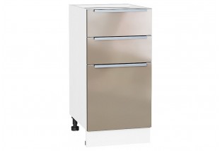 Шкаф нижний с 3-мя ящиками Фьюжн Gallant / Белый 40 х 48 х 81,6 см