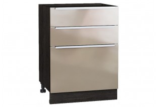 Шкаф нижний с 3-мя ящиками Фьюжн Gallant / Graphite 60 х 48 х 81,6 см