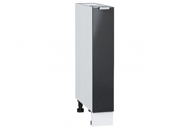 Шкаф нижний бутылочница Фьюжн Anthracite / Белый 15 х 48 х 81,6 см
