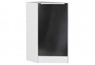 Шкаф нижний торцевой Фьюжн Anthracite / Белый 29,6 х 55,4 х 81,6 см