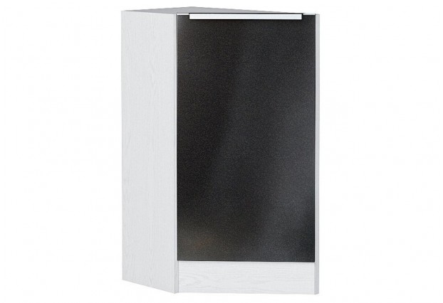 Шкаф нижний торцевой Фьюжн Anthracite / Белый 29,6 х 55,4 х 81,6 см