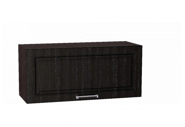 Шкаф верхний горизонтальный Прага Венге премиум / Graphite 80 х 31,8 х 35,8 см