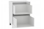 Шкаф нижний с 2-мя ящиками Прага Венге премиум / Белый 60 х 47,8 х 81,6 см