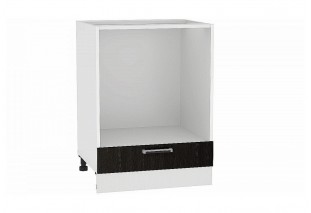 Шкаф нижний под духовку Прага Венге премиум / Белый 60 х 47,4 х 81,6 см