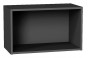 Шкаф верхний горизонтальный Валерия-М Белый металлик / Graphite 60 х 31,8 х 35,8 см