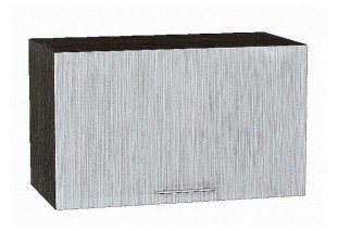 Шкаф верхний горизонтальный Валерия-М Серый металлик дождь светлый / Graphite 60 х 31,8 х 35,8 см
