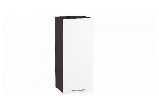 Шкаф верхний с 1-ой дверцей Валерия-М Белый глянец / Graphite 30 х 31,8 х 71,6 см