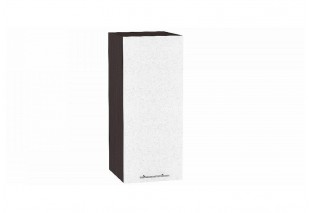 Шкаф верхний с 1-ой дверцей Валерия-М Белый металлик / Graphite 30 х 31,8 х 71,6 см