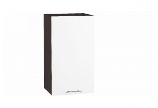 Шкаф верхний с 1-ой дверцей Валерия-М Белый глянец / Graphite 40 х 31,8 х 71,6 см