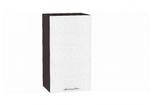 Шкаф верхний с 1-ой дверцей Валерия-М Белый металлик / Graphite 40 х 31,8 х 71,6 см